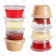 Pick up a pack of 100 of these small plastic cups and lids for all your Jello-O shot needs. Bonus: They also work well as containers for condiments.